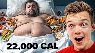 Worlds Heaviest Man Eats 22000 Calories a Day [upl. by Eynaffit]