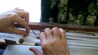 Nancy Today Warp 3 How to tie groups of warp threads on the warp mill weaving 3 ASMR weaving [upl. by Animas]