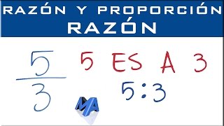 Razones  qué es una razón  Ejemplos [upl. by Nrubliw]