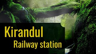 Kirandul railway station yard rainy season [upl. by Smallman]