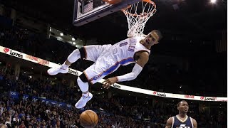 every russell westbrook missed dunk 18 missed dunks [upl. by Ayiotal]