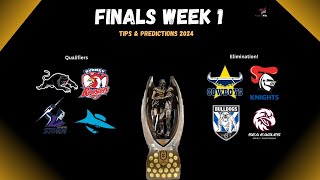 Finals Week 1 NRL Tips amp Predictions 2024 [upl. by Tnarud]