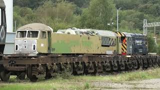 69011 012 013 014 Being Shunted Around  Longport Depot  200923 [upl. by Alyhc]