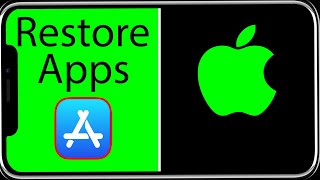 How to Fix App Store Icon Is Missing From iPhone or iPad [upl. by Anaerdna]