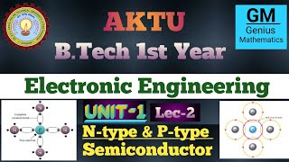 Unit1  Lec2  Ntype amp Ptype Semiconductor  Electronic Engineering  b tech 1st year [upl. by Azriel]