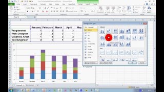 How To Create a Stacked Chart in Excel 2010 [upl. by Esyla886]