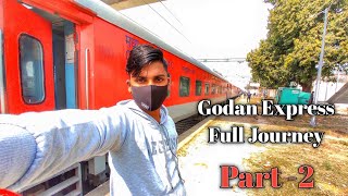 Onboard Godan Express Full Journey Shahganj to Prayagraj Junction train Journey in 3AC11056 [upl. by Gillette]