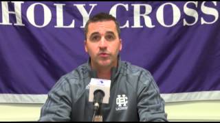 Holy Cross 2014 Mens Lacrosse Schedule Release [upl. by Niddala]