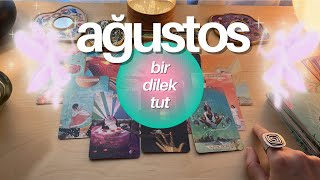 💕Bir Dilek Tutun 😌🙏🏻🌿 Ağustos 2024 Tarot Yorumu 💞 [upl. by Eedeed]