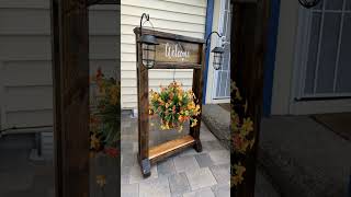 DIY Porch Welcome Stand shorts [upl. by Marie-Jeanne110]