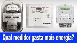 Qual medidor gasta mais energia  ANALÓGICO OU DIGITAL [upl. by Kirschner]