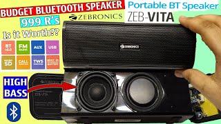 TEARDOWN Zebronics Zeb Vita Portable Bluetooth Bar Speaker  REVIEW AFTER 1MONTH SOUND  BASS TEST [upl. by Channing]