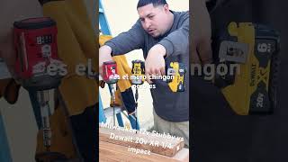 Milwaukee Stubby 12v Vs Dewalt 20v 14 impact milwaukeetool dewaltxr tools drills impactdriver [upl. by Clair]