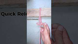 quick release knot shortsfeed knotskill diy knot survivalknots tutorial shorts dailyshorts [upl. by Bertilla]