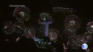 FullHD Show da Virada  Queima de fogos na Praia de Copacabana 01012024 [upl. by Krispin122]