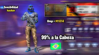 MI CONFIGURACIÓN BRASILEÑA PARA PEGAR TODO ROJO CON UMP Y M1014 🇧🇷 NUEVA ACTUALIZACIÓN 2024 [upl. by Kiah]