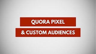 Using Quora Pixel To Create Custom Audiences  Quora Ads Tutorial [upl. by Emmett]