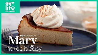 Orange Cinnamon Basque Cheesecake Recipe  Mary Makes It Easy [upl. by Adlez]