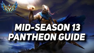 Ascend the Ranks with Pantheon  MidSeason 13 Challenger Pantheon Guide [upl. by Darsey]