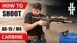 How to Shoot an AR15  M4 Carbine [upl. by Laeria]