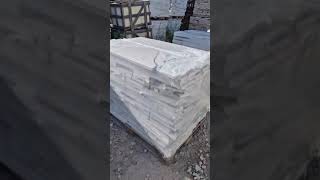 White Carrara broken marble tiles for mosaic purpose italianmarbles [upl. by Enelram268]