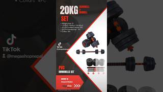 20kg Adjustable Dumbbell and Barbell Set Price in Nepal fitness homegymequipment dumbbell [upl. by Aneetak]