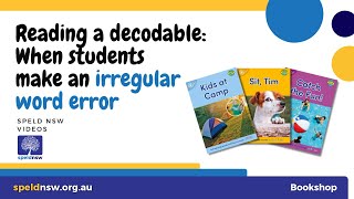 When a student makes an irregular word error SPELD NSW Reading Decodable Books Series [upl. by Reerg129]