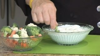 Healthy Sour Cream amp Greek Yogurt Vegetable Dip  Greek Dips amp Pita Meals [upl. by Yrak]