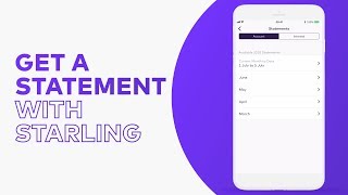 Get a Statement  Steps by Starling [upl. by Caryl]