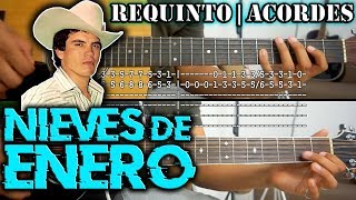 Tutorial  Nieves de enero  Chalino Sanchez  Requinto  Acordes  TABS [upl. by Aitel]