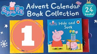 Reading Peppa Pig Advent Calendar Book Collection 2022  1 Hide and Seek [upl. by Hedvige]