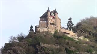 Short cruise down the Rhine  Boppard to StGoar [upl. by Nomelc]