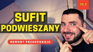 Jak zrobić SUFIT PODWIESZANY oraz ZABUDOWAĆ 👀 RURĘ GAZOWĄ płytami GK z pomocą Atlas MSystem [upl. by Crystal]