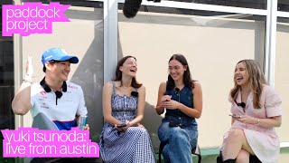 Yuki Tsunoda Live From Austin  His 2024 success Daniel Ricciardo tribute words of wisdom for Liam [upl. by Derina]