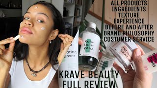 KRAVE BEAUTY FULL REVIEW  Products Before amp After  Brand  Costumer Service  HoneyDimples [upl. by Fidellas121]