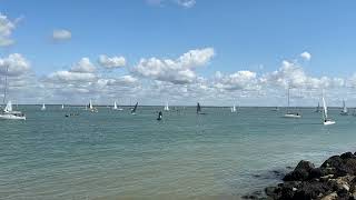 Busy day at the start of Cowes Week 2024 [upl. by Leeke]