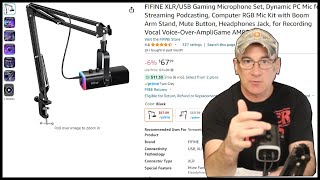 FIFINE XLR Microphone Set Unboxing and Review [upl. by Giff]