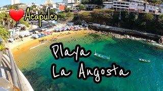 playa La Angosta o Langosta Acapulco 🏞 [upl. by Ennovad295]