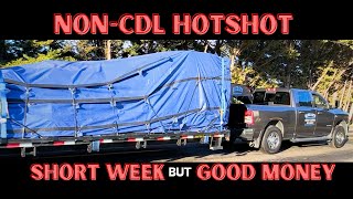 NonCDL Hotshot  Weekly Vlog Of My Loads  Straps Tarps and Chains amp Binders [upl. by Nonnairb]