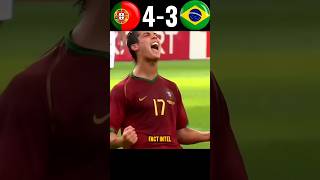 Brazil🇧🇷 🆚 Portugal🇵🇹 Semi Final Worldcup fotball fifa urcristiano shorts video FactIntel [upl. by Pru]