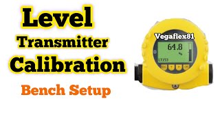 Level transmitter calibration  level transmitter configuration vegaflex  Part 4 [upl. by Atilrak]