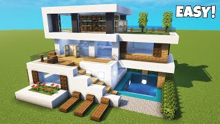 Minecraft BEST Modern House⚒️ [upl. by Rakabuba477]