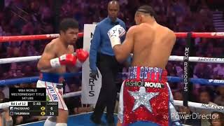 Pacquiao vs Thurman Round 1 boxing 2019 fight HD Pacquiao Knocks out Thurman HD 720p [upl. by Garretson]