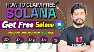 how to claim free crypto  free sol 001 instant withdraw  free Solana mining 2024 [upl. by Ainesell]