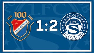 SESTŘIH Baník Ostrava  1 FC Slovácko 12 [upl. by Yesnnyl]