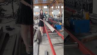 Cold bending roll forming machine equipmentRack crossbeam roller press equipment冷弯辊压成型机设备 [upl. by Rue]