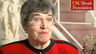 Holocaust Survivor Itka Zygmuntowicz Testimony Part 1  USC Shoah Foundation [upl. by Weirick]