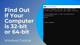 How to Find Out If Your Computer is 32bit or 64bit [upl. by Aifas]