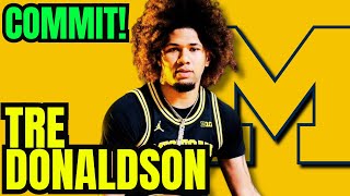 COMMIT Tre Donaldson commits to Michigan [upl. by Dacie569]