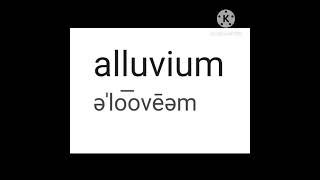 Alluvium அலுவியம் வண்டல் மண் english spelling vocabulary englishlanguage spokenenglish shots [upl. by Chaffinch970]